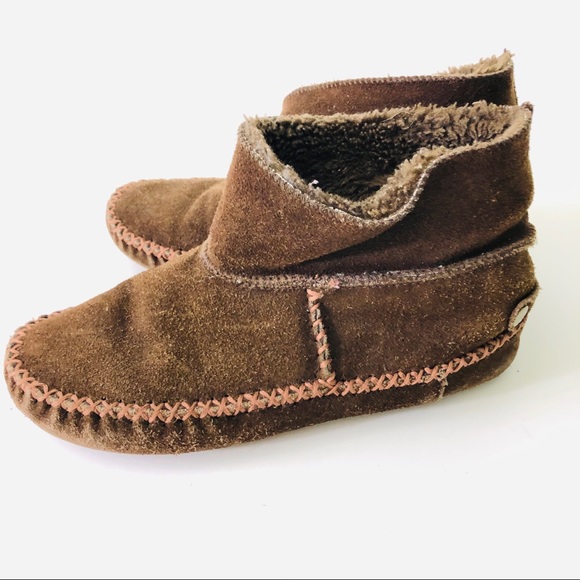 Minnetonka Shoes - 🌳 Minnetonka Moccasins, brown suede leather